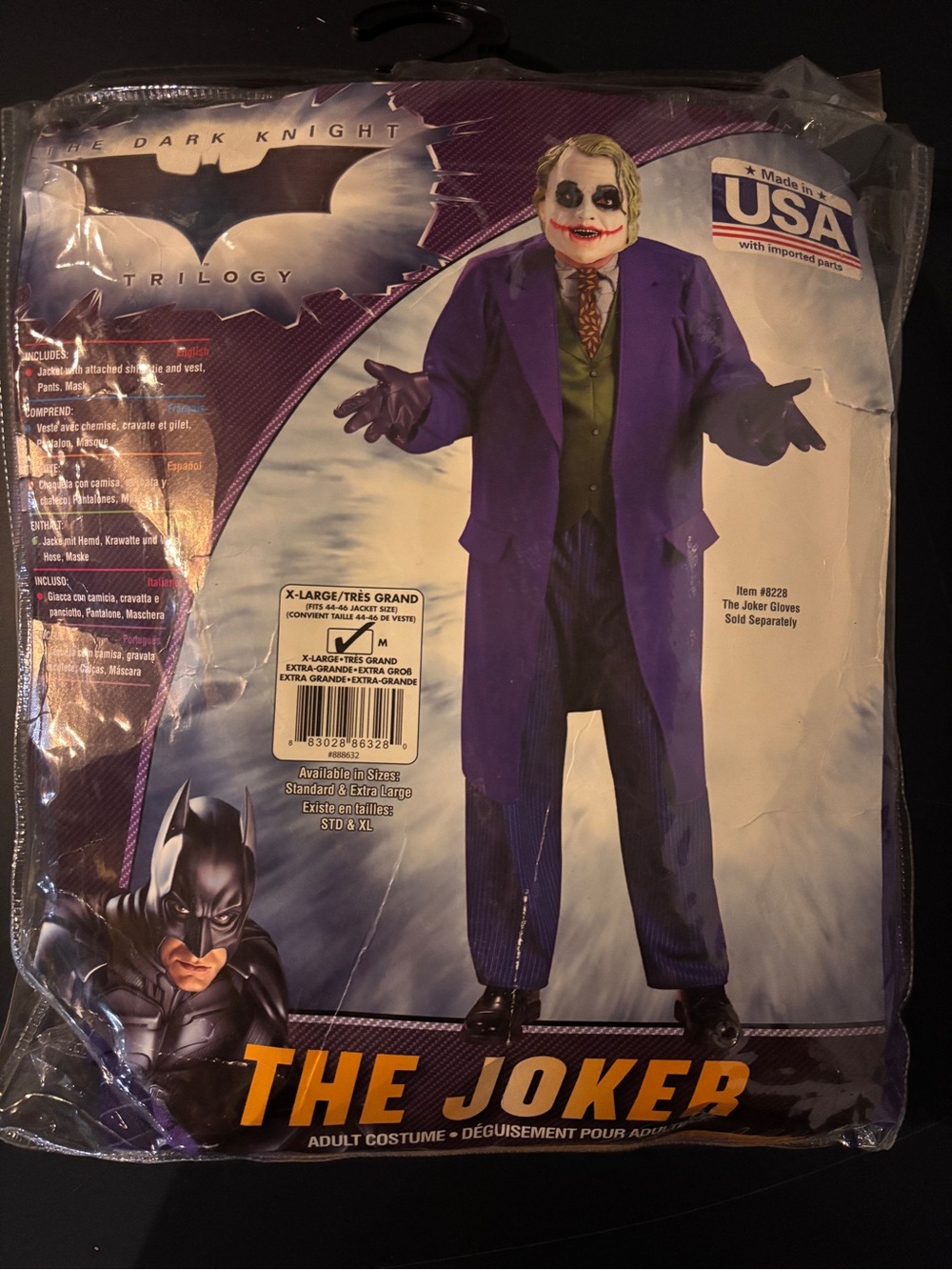 The Joker Adult Costume - Purple and Green Costume xl